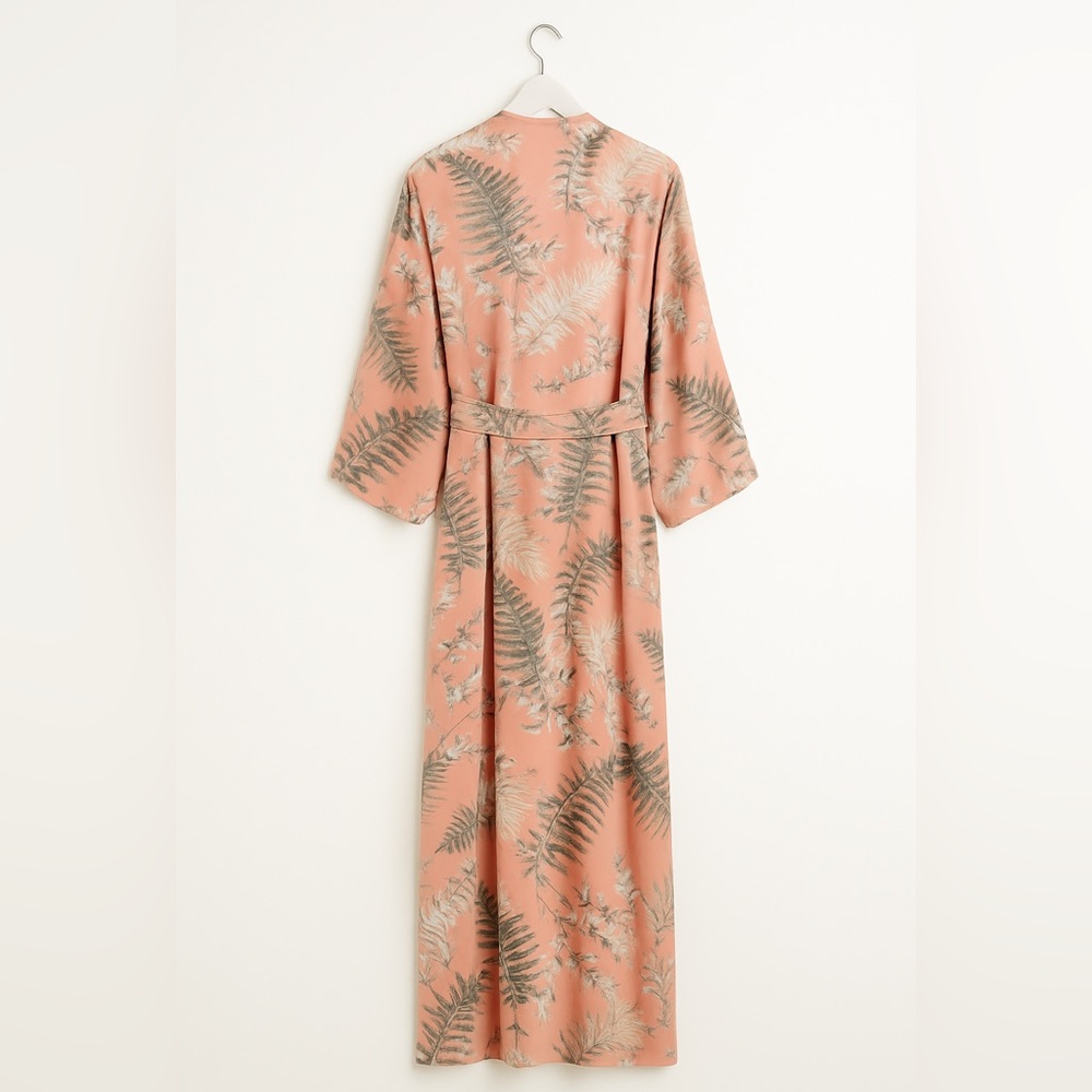 MISA Los Angeles Amaya Robe / Kimono Duster – Summer Fern L Luxury Resortwear - Picture 3 of 7